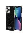 Case Kate Spade New York Wrap für Apple iPhone 13 Pro (Leopard Flocked Schwarz)