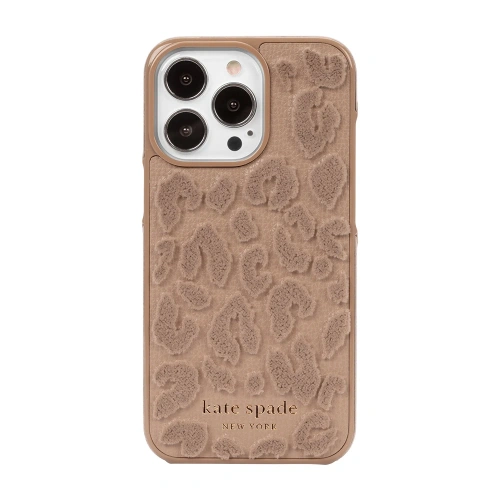Buy Kate Spade New York Wrap Apple iPhone 13 Pro (Leopard Flocked Light Fawn) - KAT018LEOFLOLIGFAW - {ean13} - Home Screen Store Europe