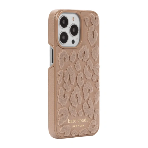 Buy Kate Spade New York Wrap Apple iPhone 13 Pro (Leopard Flocked Light Fawn) - KAT018LEOFLOLIGFAW - {ean13} - Home Screen Store Europe