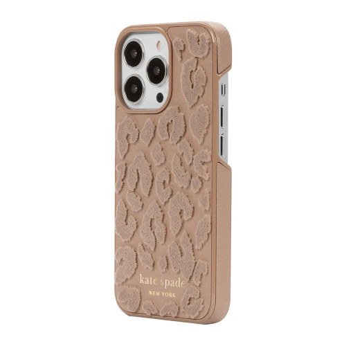 Buy Kate Spade New York Wrap Apple iPhone 13 Pro (Leopard Flocked Light Fawn) - KAT018LEOFLOLIGFAW - {ean13} - Home Screen Store Europe