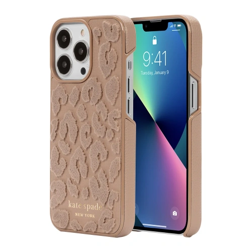 Kup Case Kate Spade New York Wrap für Apple iPhone 13 Pro (Leopard Flocked Light Fawn) - KAT018LEOFLOLIGFAW - {ean13} - Sklep Home Screen
