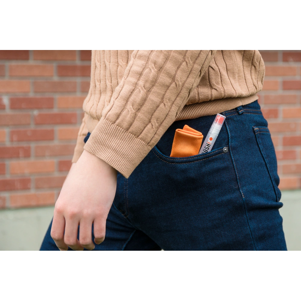 Spray do czyszczenia ekranów Whoosh Pocket 8ml + ściereczka z mikrofibry