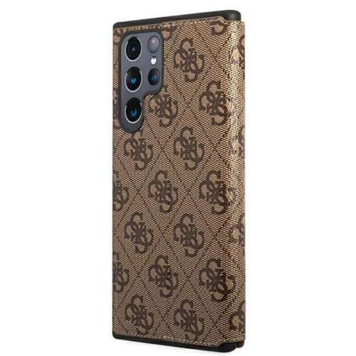 Kup Etui Guess GUBKS22LG4GFBR Samsung Galaxy S22 Ultra brązowy/brown book 4G Metal Gold Logo - GUE1616BR - {ean13} - Sklep Home Screen