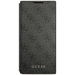 Kup Case Guess GUBKS22LG4GFGR Samsung Galaxy S22 Ultra grau/grey Buch 4G Metall Gold Logo - GUE1617GRY - {ean13} - Sklep Home Screen
