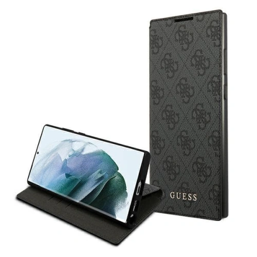 Kup Etui Guess GUBKS22LG4GFGR Samsung Galaxy S22 Ultra szürke/grey könyv 4G Metal Gold Logo - GUE1617GRY - {ean13} - Sklep Home Screen