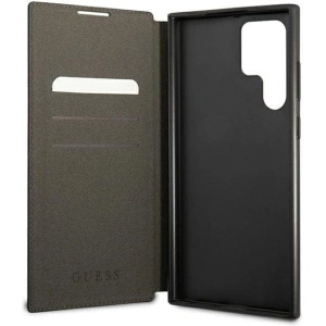 Kup Case Guess GUBKS22LG4GFGR Samsung Galaxy S22 Ultra grau/grey Buch 4G Metall Gold Logo - GUE1617GRY - {ean13} - Sklep Home Screen