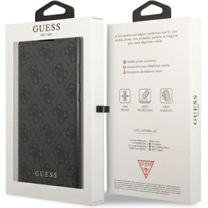 Kup Case Guess GUBKS22LG4GFGR Samsung Galaxy S22 Ultra grau/grey Buch 4G Metall Gold Logo - GUE1617GRY - {ean13} - Sklep Home Screen
