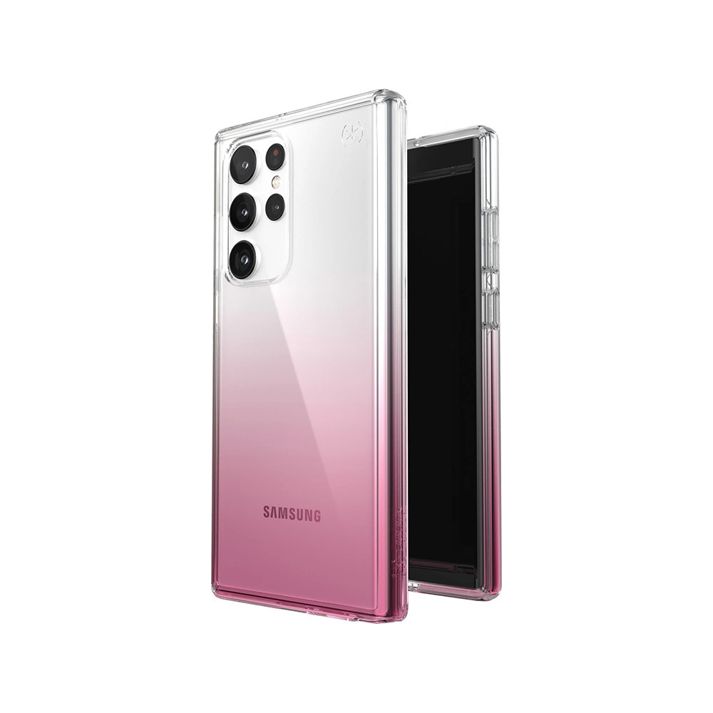 Etui Speck Presidio Perfect-Clear Ombre MICROBAN Samsung Galaxy S22 Ultra (Clear/Vintage Rose)