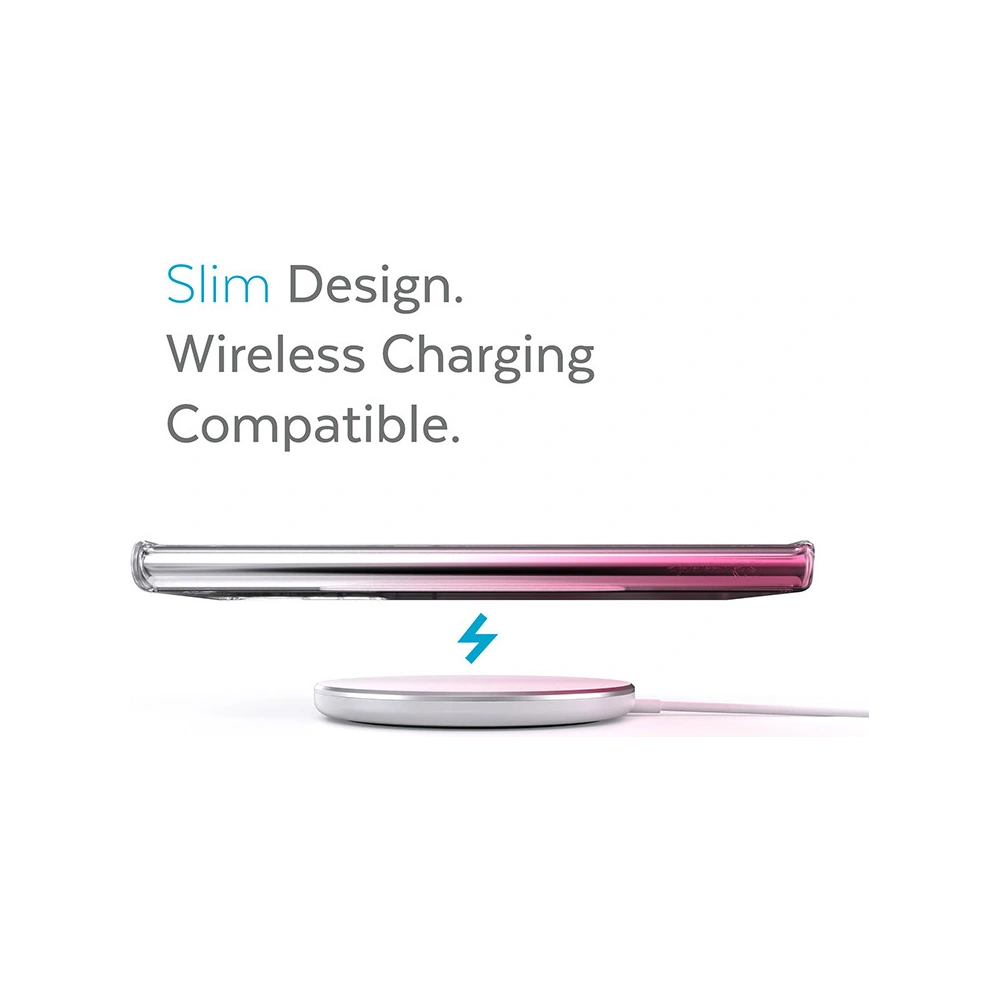 Etui Speck Presidio Perfect-Clear Ombre MICROBAN Samsung Galaxy S22 Ultra (Clear/Vintage Rose)