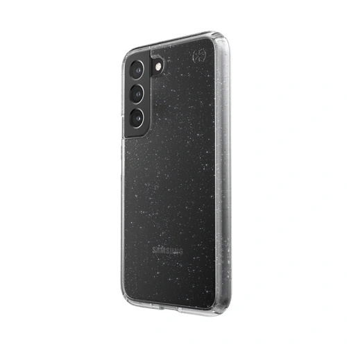 Kup Etui Speck Presidio Perfect-Clear cu Glitter MICROBANi Samsung Galaxy S22 (Transparent/Platinum Glitter) - SPK312CLPLAGLT - {ean13} - Sklep Home Screen
