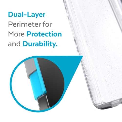 Buy Speck Presidio Perfect-Clear with Glitter MICROBANi Samsung Galaxy S22 (Clear/Platinum Glitter) - SPK312CLPLAGLT - {ean13} - Home Screen Store Europe