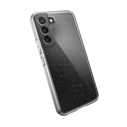 Kup Etui Speck Presidio Perfect-Clear with Glitter MICROBANi Samsung Galaxy S22 (Clear/Platinum Glitter) - SPK312CLPLAGLT - {ean13} - Sklep Home Screen