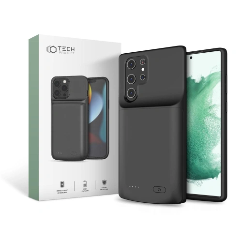 Kup Etui Tech-Protect Powercase 4800mah Samsung Galaxy S22 Ultra Negru - THP854BLK - {ean13} - Sklep Home Screen