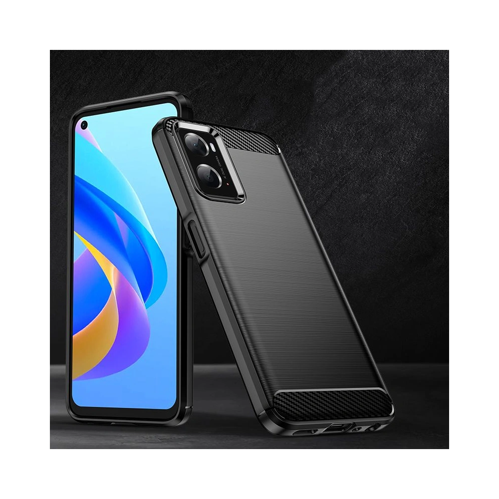 Etui Tech-Protect TPUCarbon Realme 9i Black