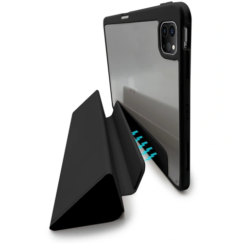 Kup Case PURO Zeta Smart Apple iPad Pro 12.9 2018/2020/2021 (3., 4. und 5. Generation) Pencil Halter (schwarz) - PUR545BLK - {ean13} - Sklep Home Screen