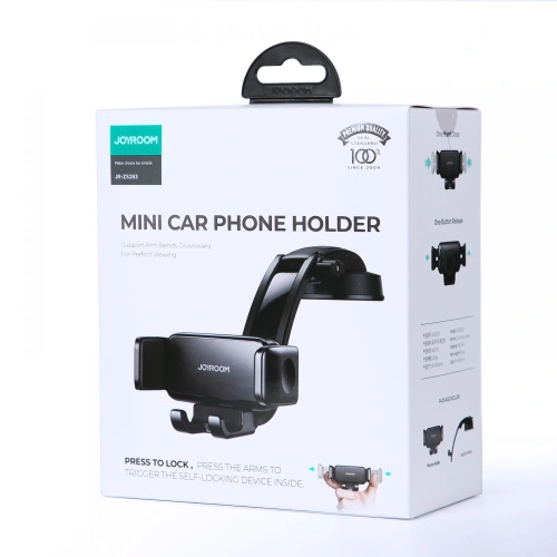 Buy Joyroom JR-ZS283 Dash & Windshield Car Mount Black - JYR081BLK - {ean13} - Home Screen Store Europe
