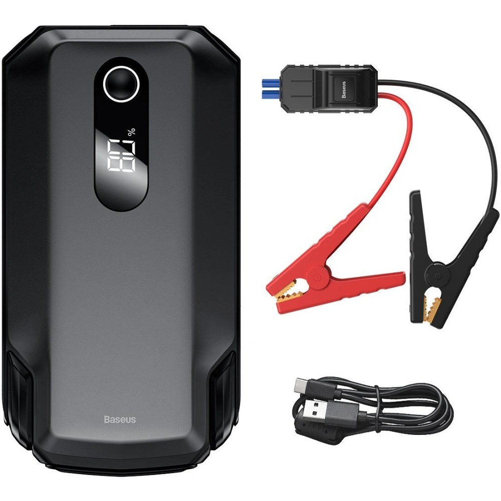 Powerbank / Rozrusznik Baseus Super Energy Max Car Jump Starter, 20000mAh, 2000A, USB (czarny)