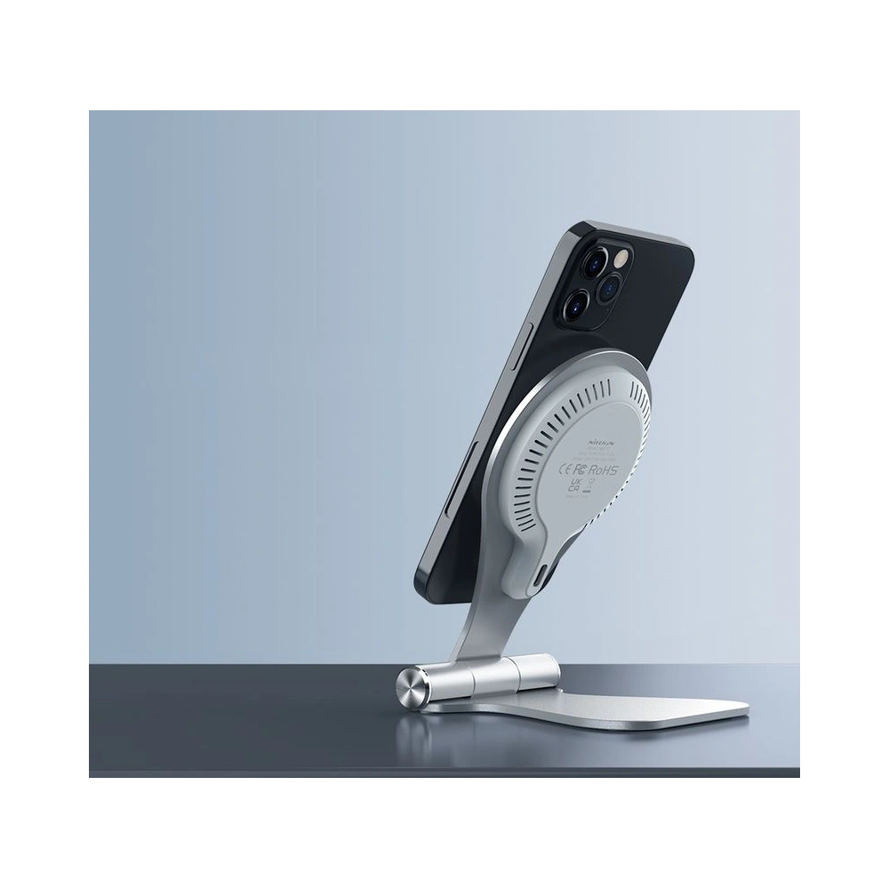 Ładowarka bezprzewodowa Nillkin Wireless Charging MagStand 15W Fast Charge Silver