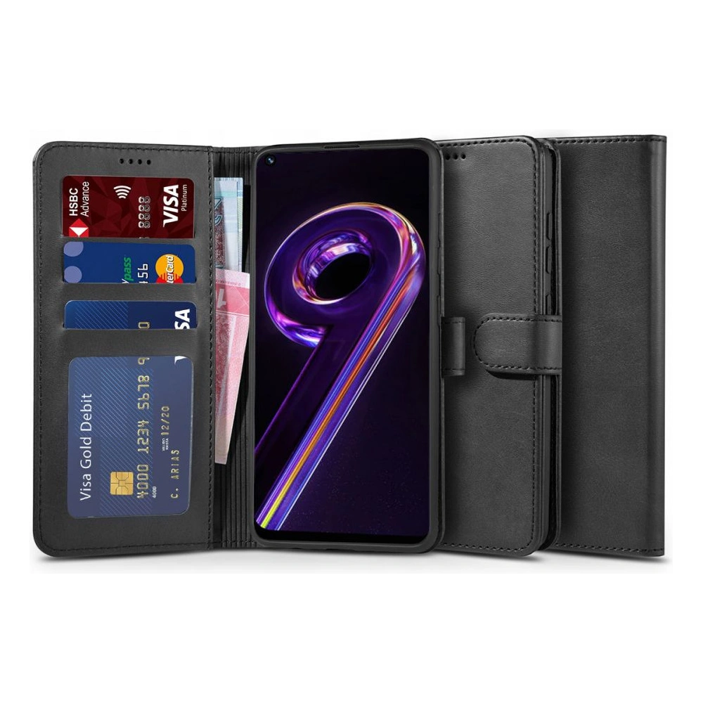 Etui Tech-Protect Wallet Realme 9 LTE/9 Pro+ Plus 5G Black