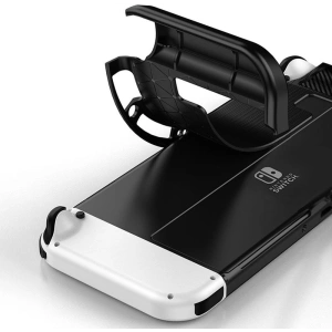 Etui Tech-Protect TPUCarbon Nintendo Switch Oled Fekete