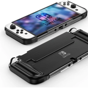 Buy Tech-Protect TPUCarbon Nintendo Switch Oled Black - THP875BLK - {ean13} - Home Screen Store Europe