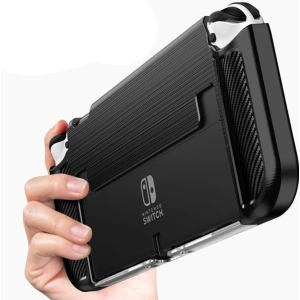 Buy Tech-Protect TPUCarbon Nintendo Switch Oled Black - THP875BLK - {ean13} - Home Screen Store Europe