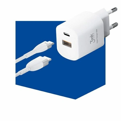 Kup Încărcătorul de rețea 3MK HyperCharger 20W USB-C + USB-A PD 3.0 QC 3.0 alb - 3MK2620 - {ean13} - Sklep Home Screen