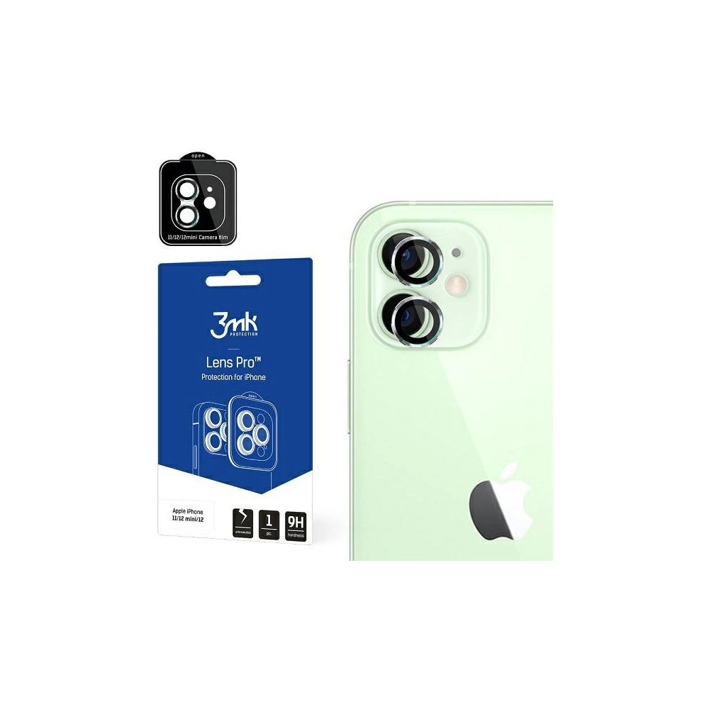 Szkło hybrydowe na obiektyw aparatu 3MK Lens Protection Pro Apple iPhone iPhone 11/12/12 mini