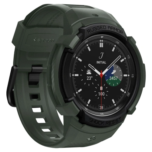 Kup Pasek Spigen Rugged Armor Pro Samsung Galaxy Watch 4 Classic 46mm Vojenská zelená - SPN2150GRN - {ean13} - Sklep Home Screen