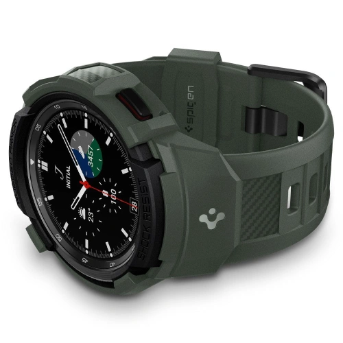 Kup Pasek Spigen Rugged Armor Pro Samsung Galaxy Watch 4 Classic 46mm Vojenská zelená - SPN2150GRN - {ean13} - Sklep Home Screen
