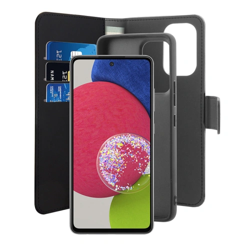 Etui PURO Wallet Detachable 2w1 Samsung Galaxy A53 (černý)