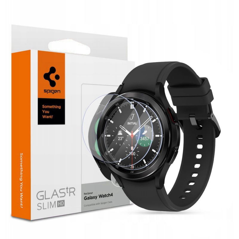 Szkło hartowane Spigen GLAS.tR Slim Samsung Galaxy Watch 4 Classic 46mm [3 PACK]