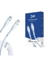 Cablul 3MK HyperSilicone USB-C - Lightning MFI 20W 3A 1m alb