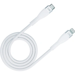 Kabel 3MK HyperSilicone USB-C - Lightning MFI 20W 3A 1m weiß