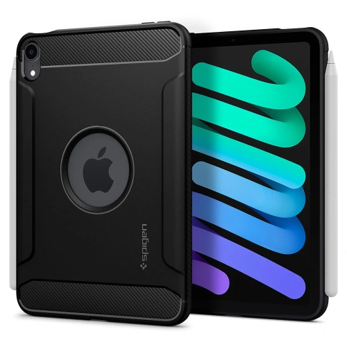 Kup Case Spigen Rugged Armor Apple iPad mini 2021 (6. Generation) / iPad mini 8.3" 2024 7gen / iPad mini 8.3" 2024 7gen Matt Schwarz - SPN2155BLK - {ean13} - Sklep Home Screen