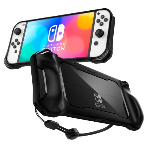 Kup Etui Spigen Rugged Armor Nintendo Switch Oled Matte Black - SPN2156BLK - {ean13} - Sklep Home Screen