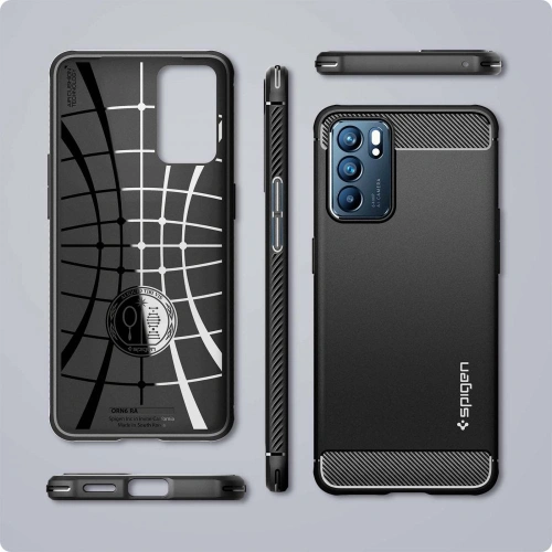 Kup Etui Spigen Rugged Armor Oppo Reno 6 5G Matt Fekete - SPN2157BLK - {ean13} - Sklep Home Screen