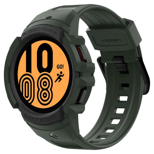 Kup Pasek Spigen Rugged Armor Pro Samsung Galaxy Watch 4 44mm Katonai Zöld - SPN2158GRN - {ean13} - Sklep Home Screen