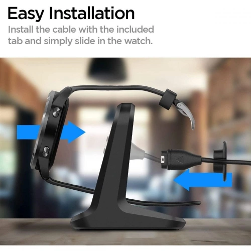 Kup Următorul suport pentru ceas Spigen S390 Garmin Watch Stand Negru - SPN2162BLK - {ean13} - Sklep Home Screen