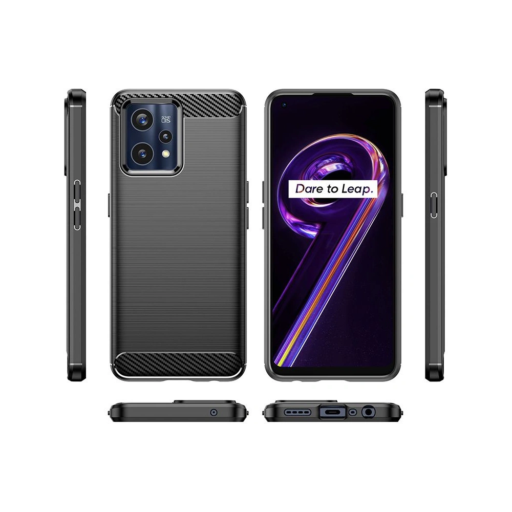 Etui Tech-Protect TPUCarbon Realme 9 LTE/9 Pro+ Plus 5G Black