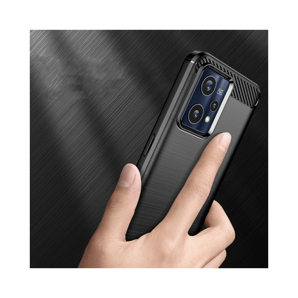 Etui Tech-Protect TPUCarbon Realme 9 LTE/9 Pro+ Plus 5G Black