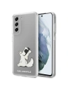 Etui Karl Lagerfeld KLHCS21FCFNRC Samsung Galaxy S21 FE hardcase transparent Choupette Eat