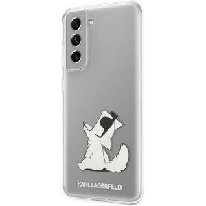 Kup Etui Karl Lagerfeld KLHCS21FCFNRC Samsung Galaxy S21 FE hardcase transparent Choupette Eat - KLD834CL - {ean13} - Sklep Home Screen