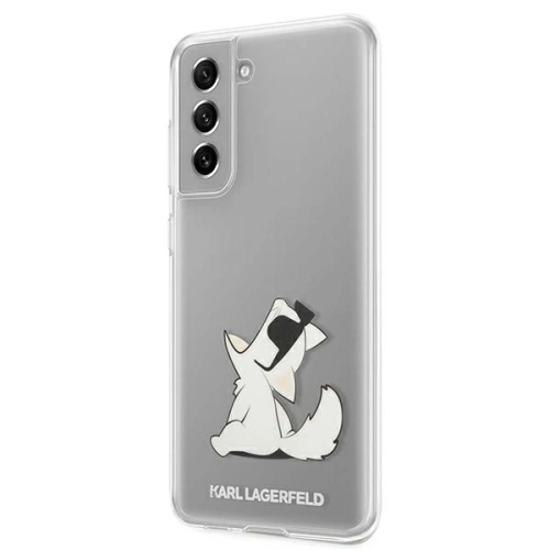 Kup Etui Karl Lagerfeld KLHCS21FCFNRC Samsung Galaxy S21 FE hardcase transparent Choupette Eat - KLD834CL - {ean13} - Sklep Home Screen