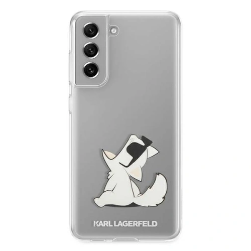 Kup Etui Karl Lagerfeld KLHCS21FCFNRC Samsung Galaxy S21 FE hardcase transparent Choupette Eat - KLD834CL - {ean13} - Sklep Home Screen