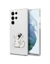 Case Karl Lagerfeld KLHCS22LCFNRC Samsung Galaxy S22 Ultra Hartschale transparent Choupette Eat