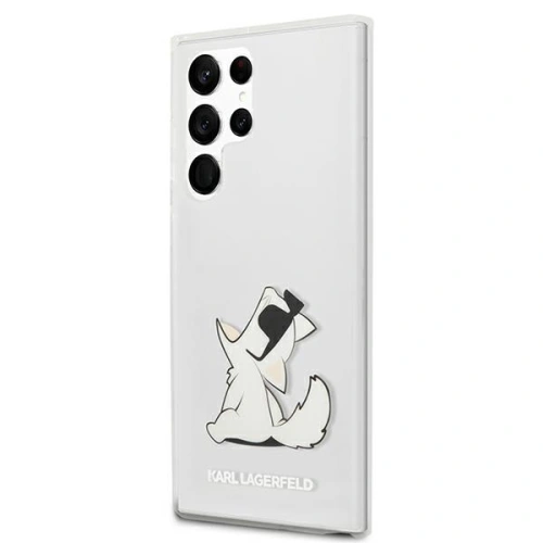 Buy Karl Lagerfeld KLHCS22LCFNRC Samsung Galaxy S22 Ultra hardcase transparent Choupette Eat - KLD835CL - {ean13} - Home Screen Store Europe