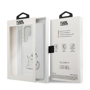 Kup Etui Karl Lagerfeld KLHCS22LCFNRC Samsung Galaxy S22 Ultra carcasă transparentă Choupette Eat - KLD835CL - {ean13} - Sklep Home Screen