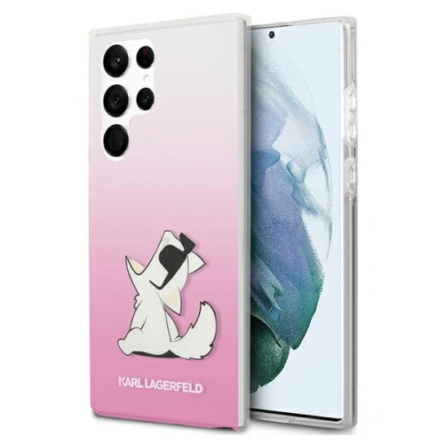 Kup Etui Karl Lagerfeld KLHCS22LCFNRCPI Samsung Galaxy S22 Ultra hardcase růžový/pink Choupette Eat - KLD836PNK - {ean13} - Sklep Home Screen