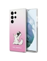 Karl Lagerfeld KLHCS22LCFNRCPI Samsung Galaxy S22 Ultra hardcase pink Choupette Eat
